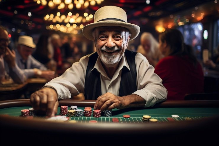 Close-up view of a live baccarat table with cards dealt and betting buttons visible on the screen